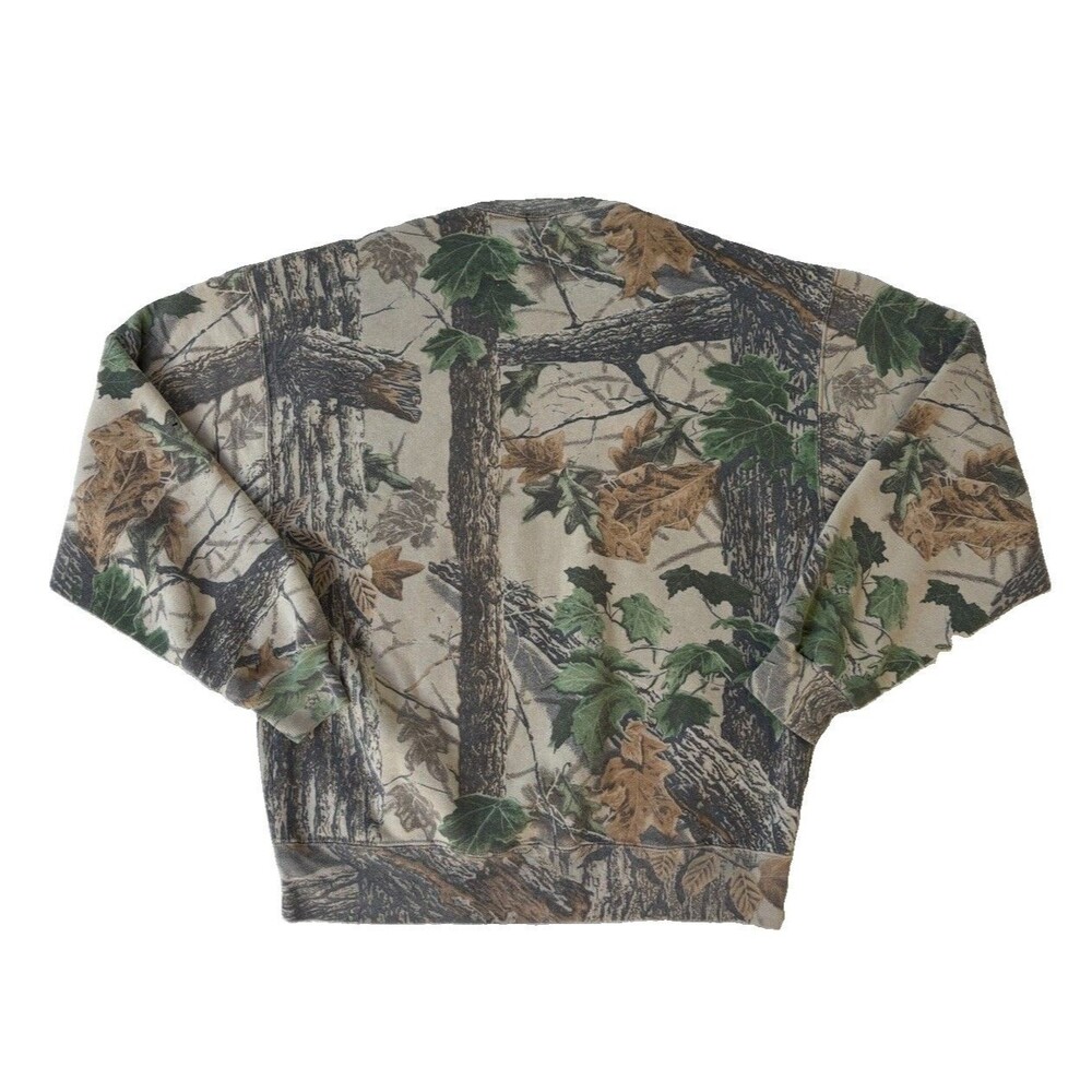 Vintage Jerzees Outdoors Camo Crewneck Mossy Oak Size Large - Picture 6 of 6